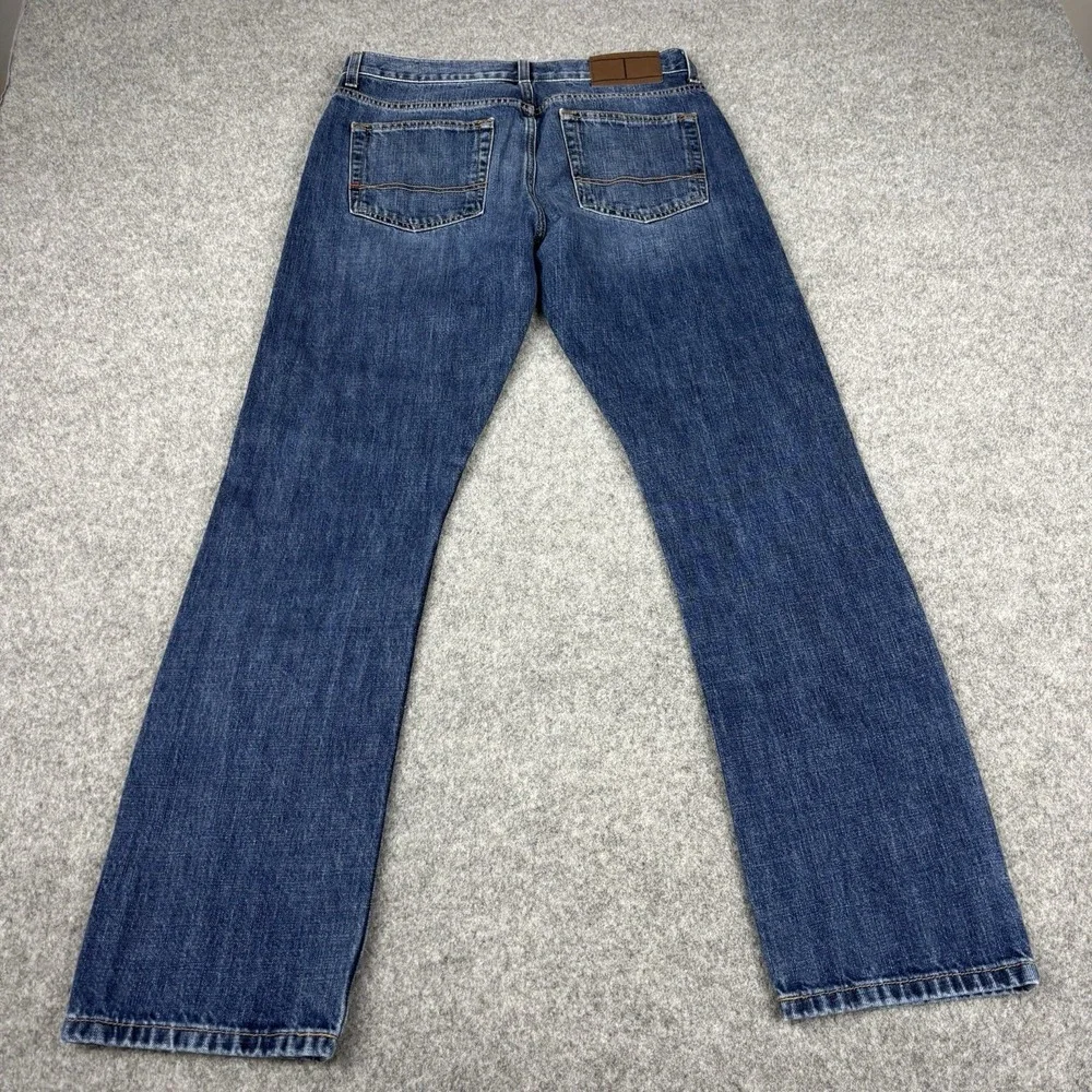 Tommy Hilfiger Jeans Mens 30x32 Straight Leg Dari Wash Blue Denim Casual Classic